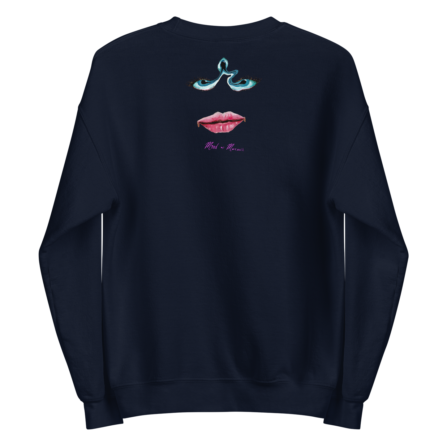 Grey jumper with pink lips sale